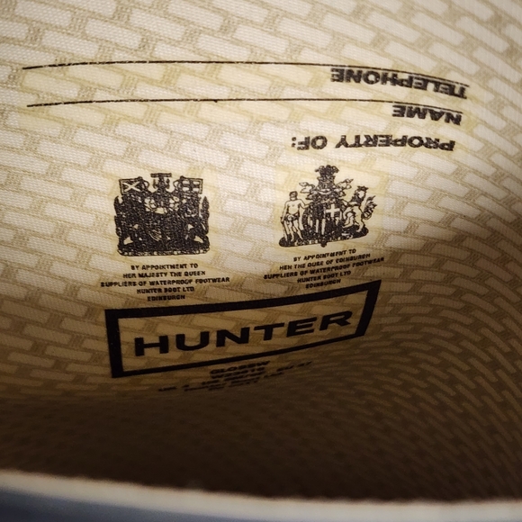 Hunter Tall Rain-boots in Gray Gloss Size US 5F, 6M EU 37 - Picture 6 of 8